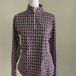 Geometric Patterned Women's Top